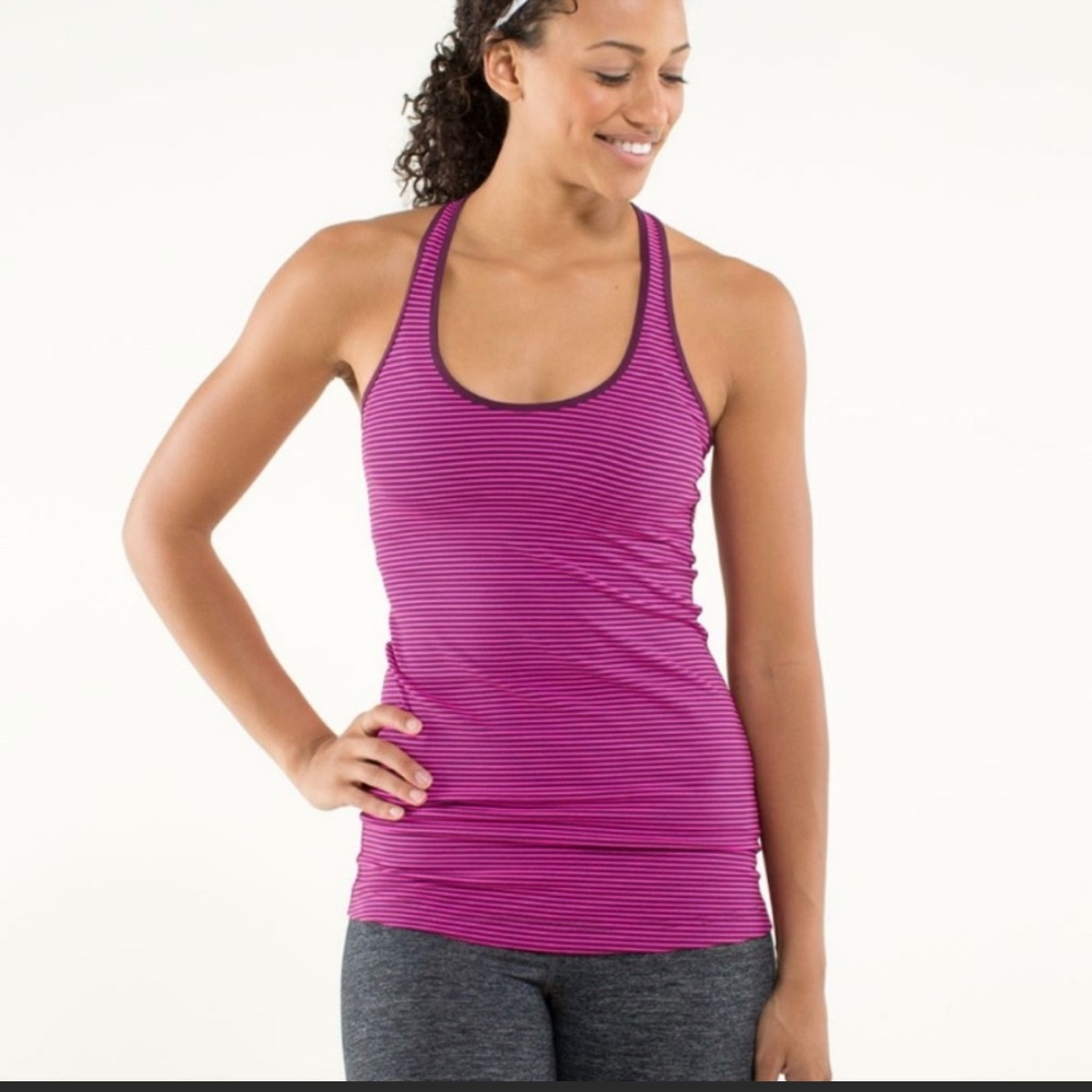 Lululemon Athletica Racerback Tank Pink & Maroon